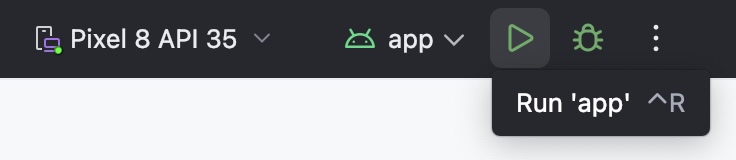 android run app